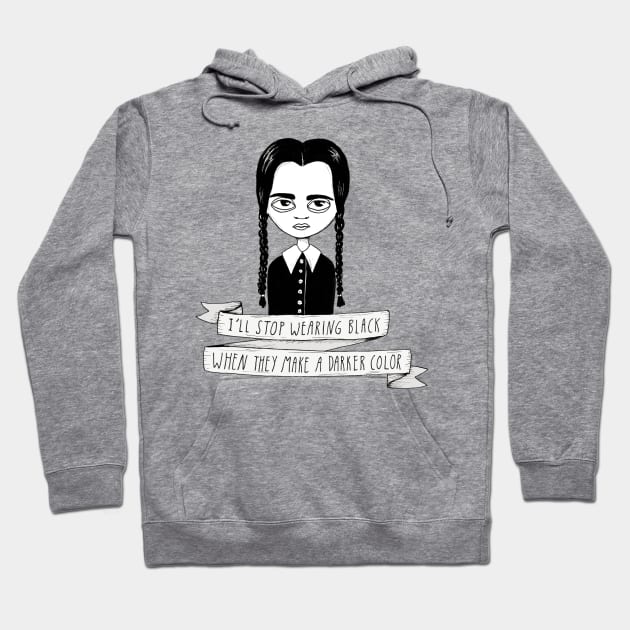 Wednesday Addams Hoodie by agrapedesign